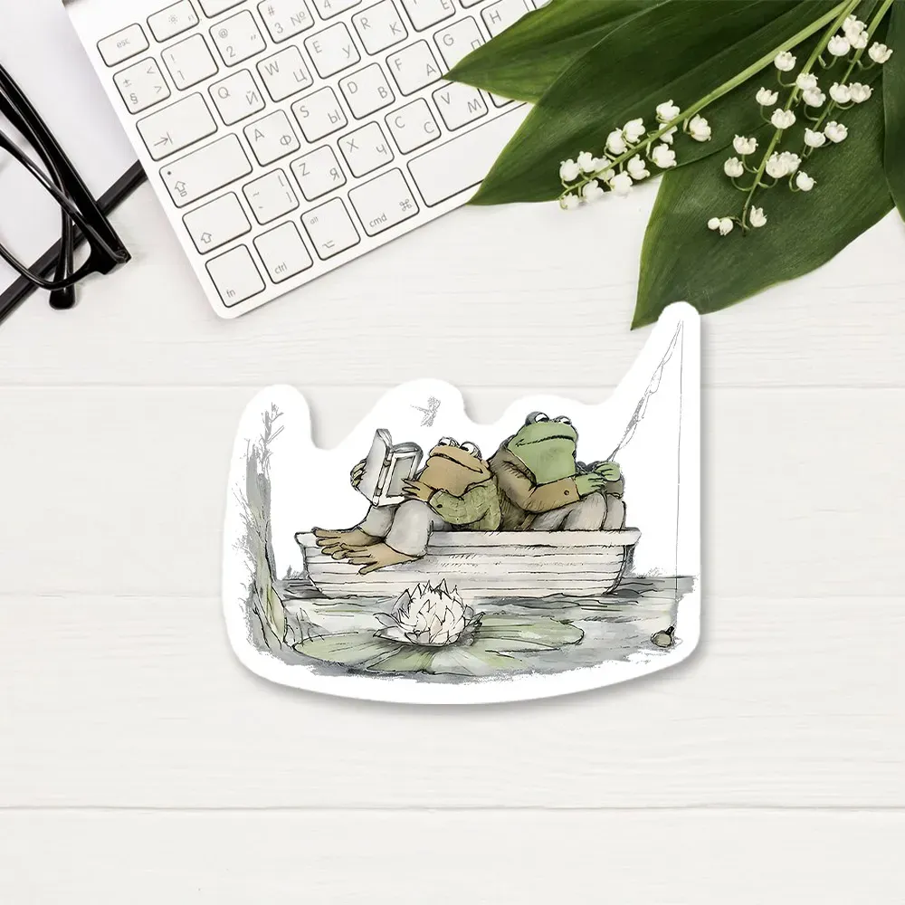 Pagewings Frog Reading Sticker