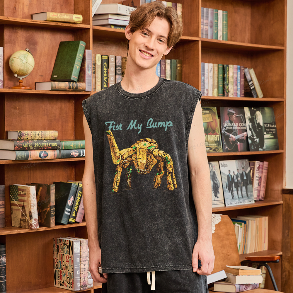 Pagewings Read Sci-Fi Unisex Washed Tank Top
