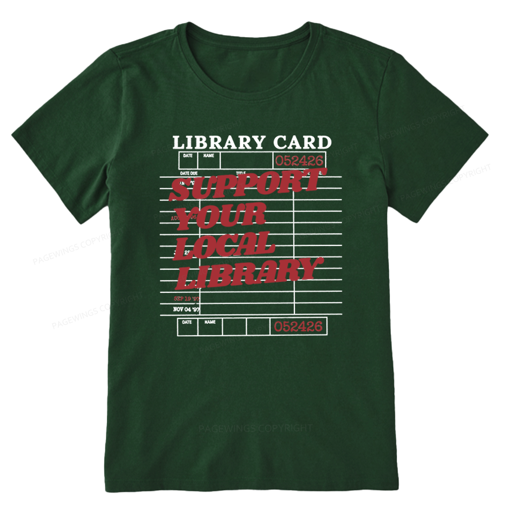Pagewings Support Your Local Library Unisex Classic T-shirt