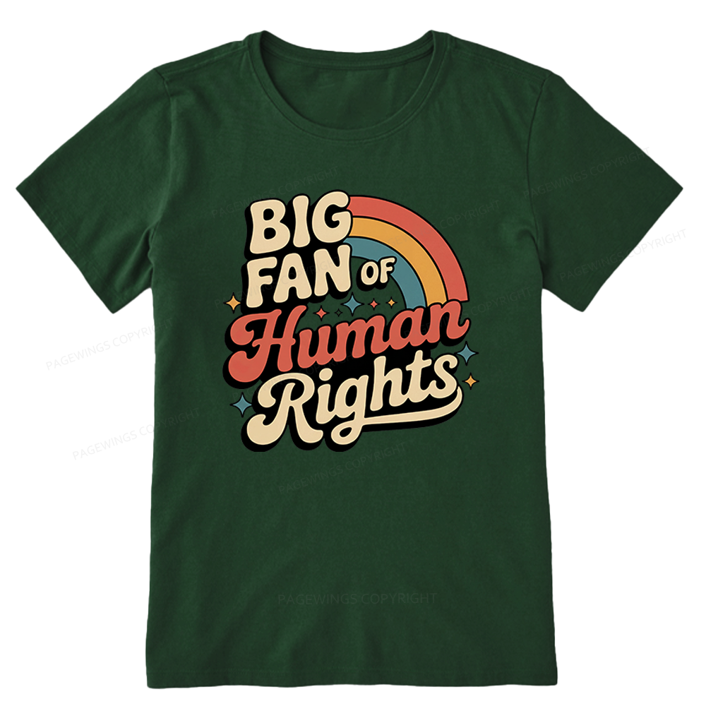 Pagewings Big Fan of Human Rights Unisex Classic T-shirt