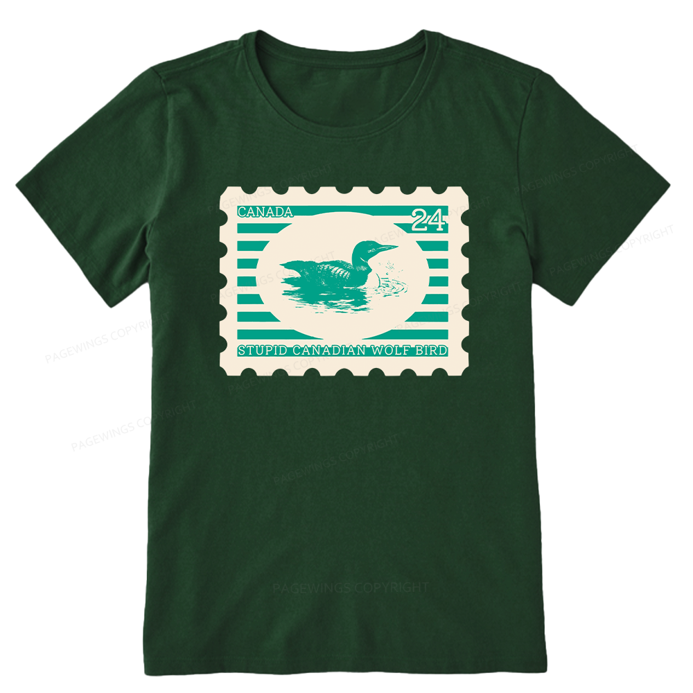 Pagewings Stupid Canadian Wolf Bird Unisex Classic T-shirt