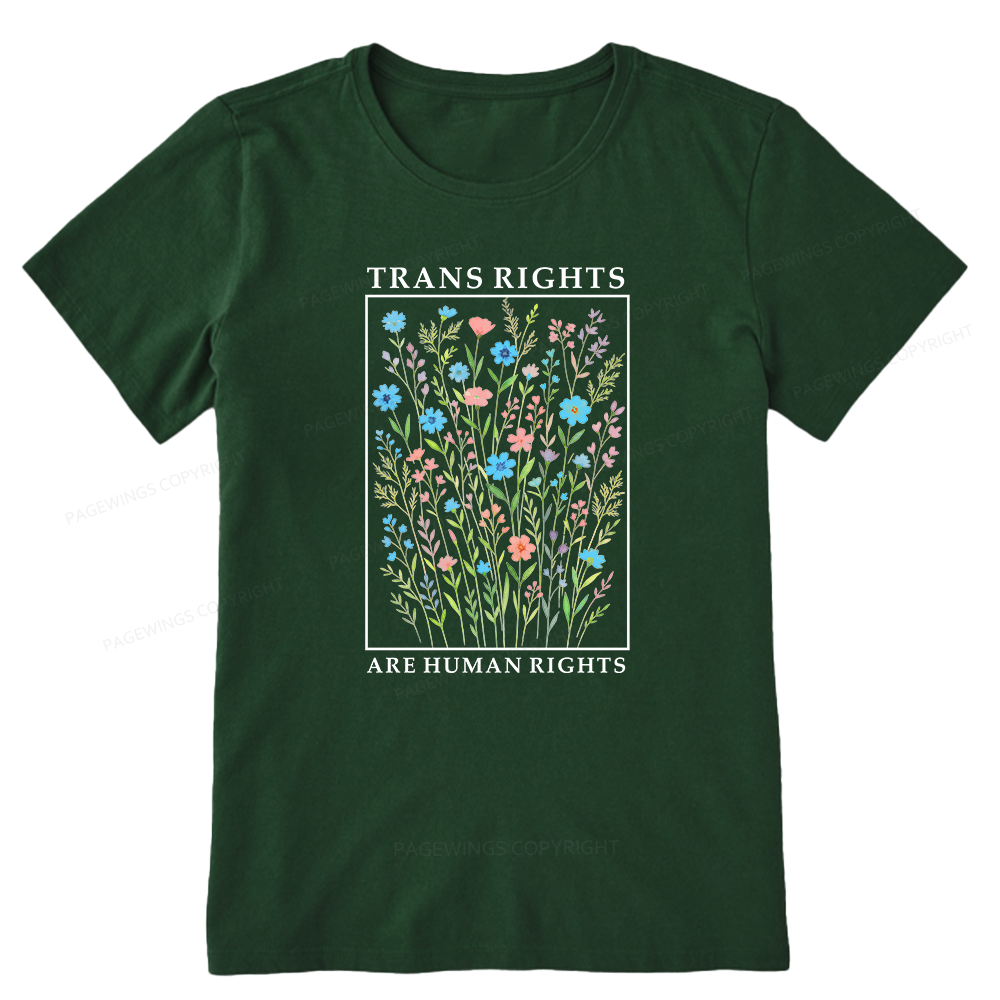 Pagewings Trans Rights Are Human Rights Unisex Classic T-shirt