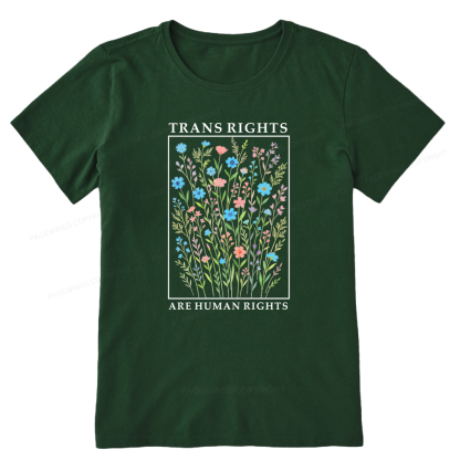 Pagewings Trans Rights Are Human Rights Unisex Classic T-shirt