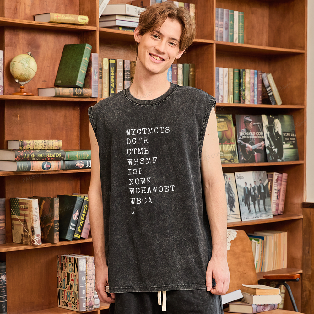 Pagewings Romance Lover Unisex Washed Tank Top