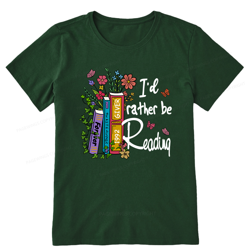 Pagewings I'd Rather Be Reading Unisex Classic T-shirt