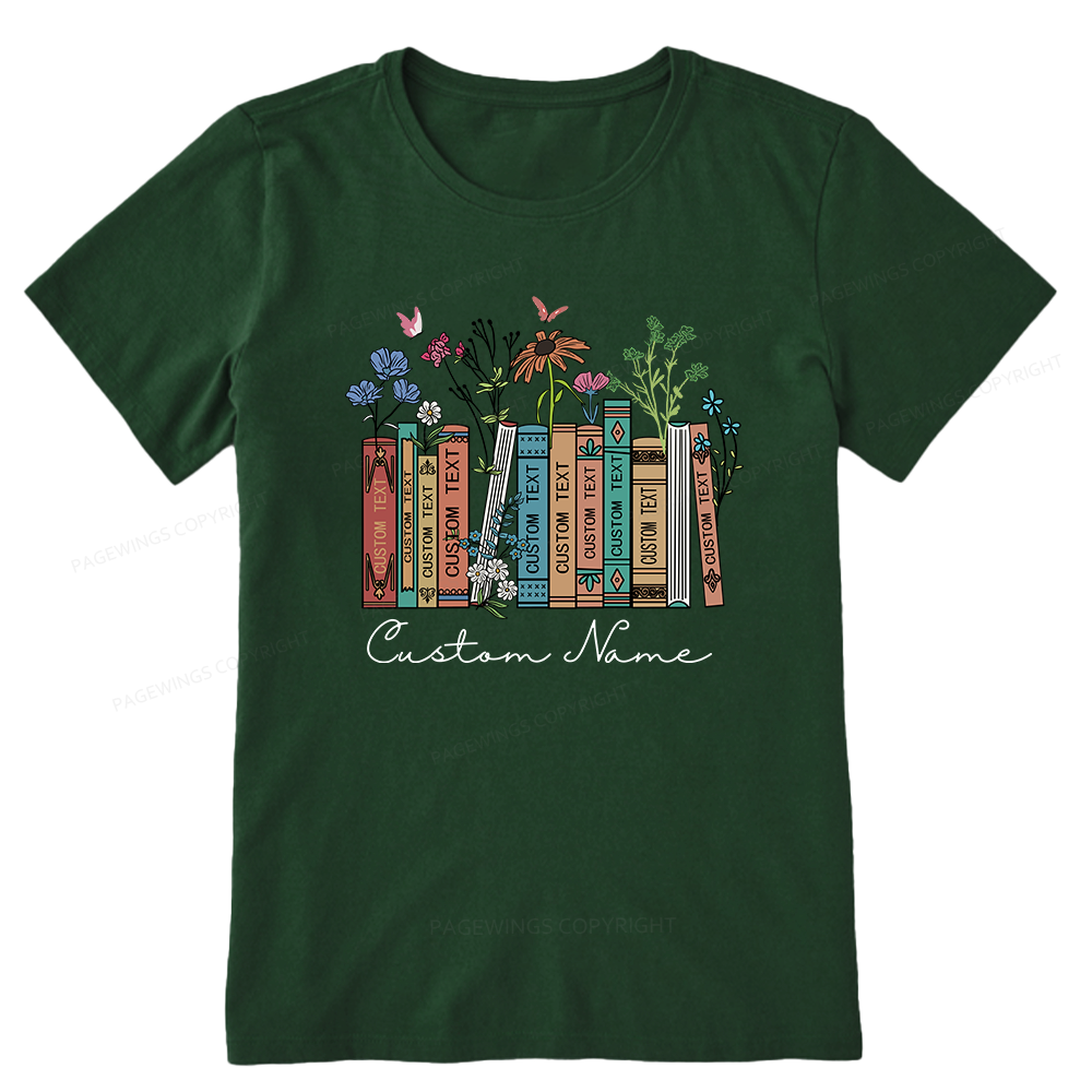 Pagewings Personalized Name Text Unisex Classic T-shirt
