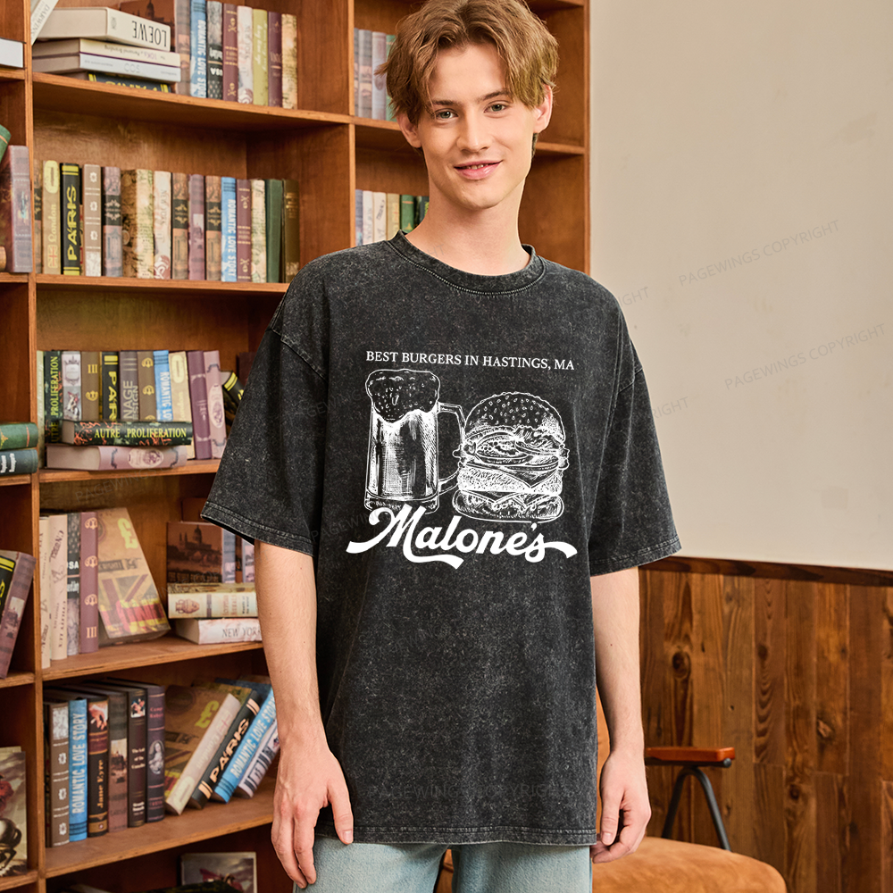 Pagewings Hockey Romance Unisex Washed T-shirt