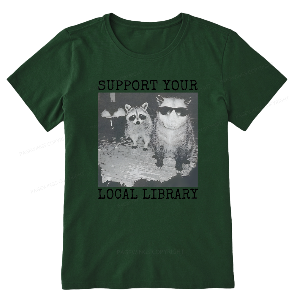 Pagewings Support Your Local Library Unisex Classic T-shirt