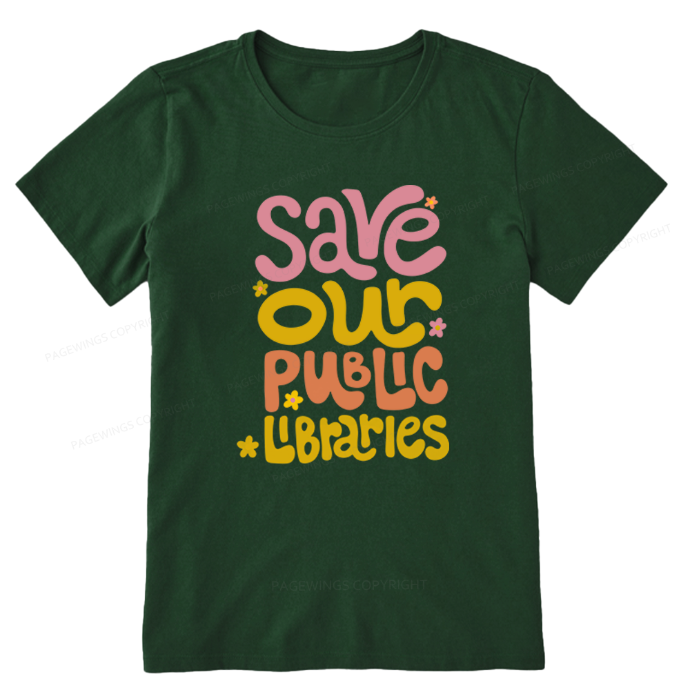 Pagewings Save Our Public Libraries Unisex Classic T-shirt
