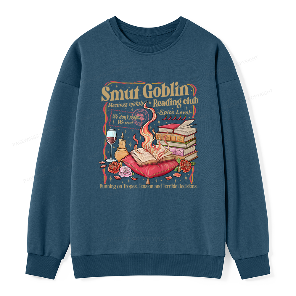 Pagewings Smut Goblin Dark Romance Bookish Unisex Classic Sweatshirt