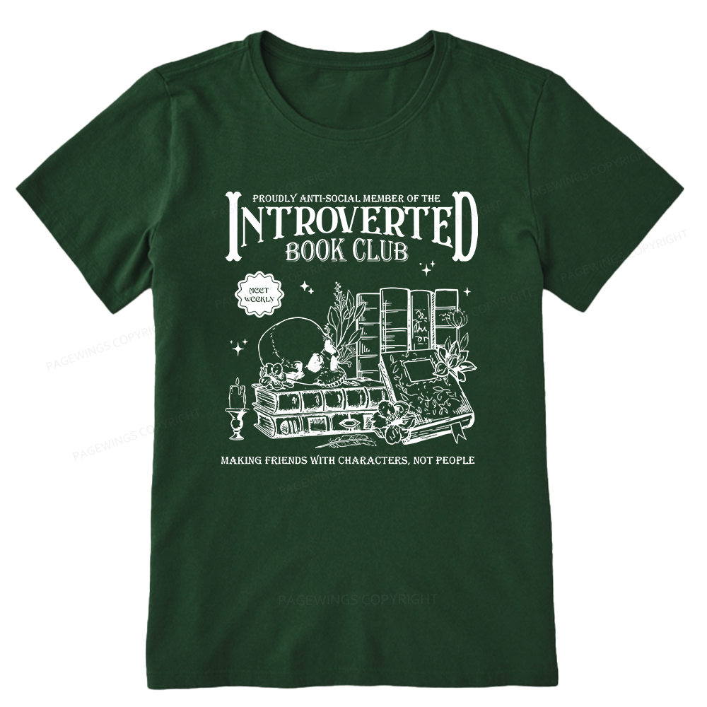 Pagewings Introverted Book Club Unisex Classic T-shirt