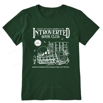 Pagewings Introverted Book Club Unisex Classic T-shirt