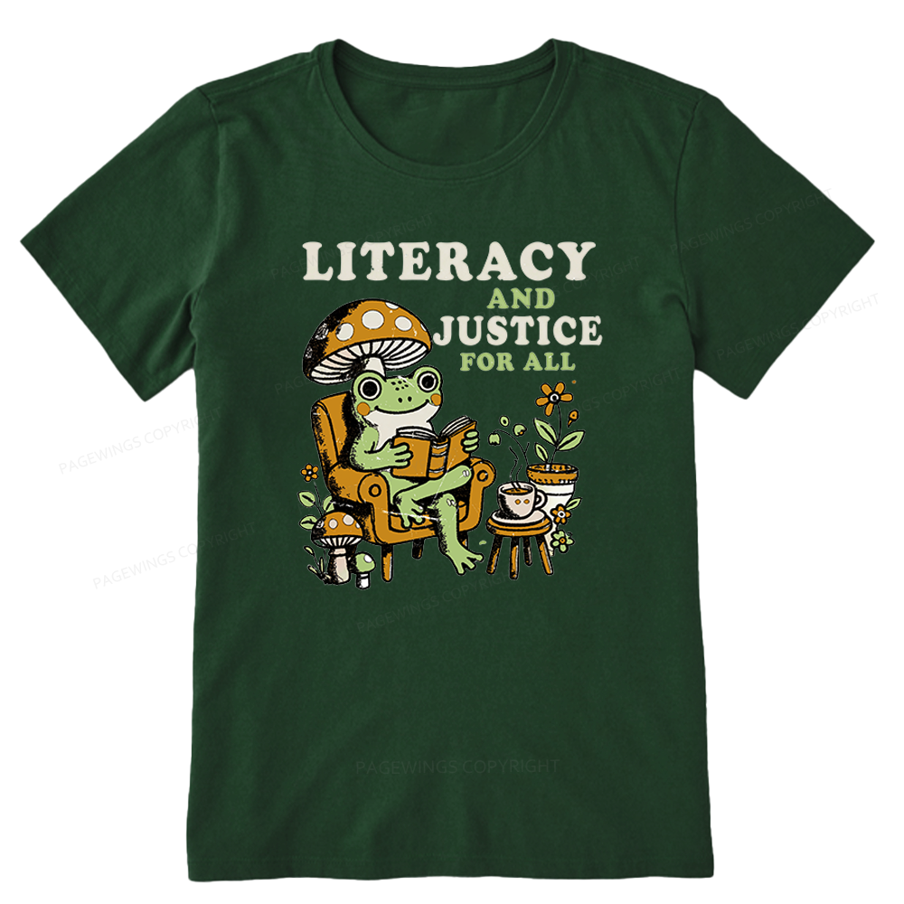 Pagewings Literacy And Justice For All Unisex Classic T-shirt