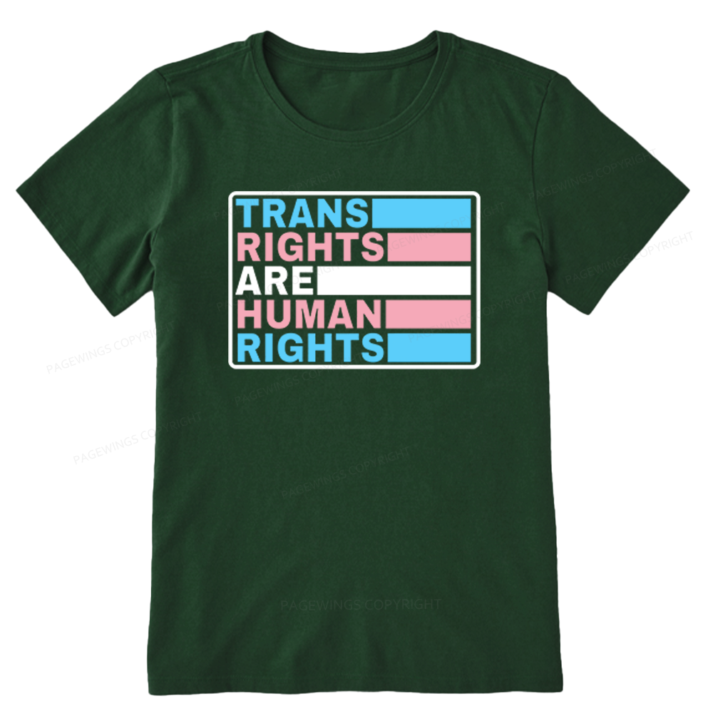 Pagewings Trans Rights Are Human Rights Unisex Classic T-shirt