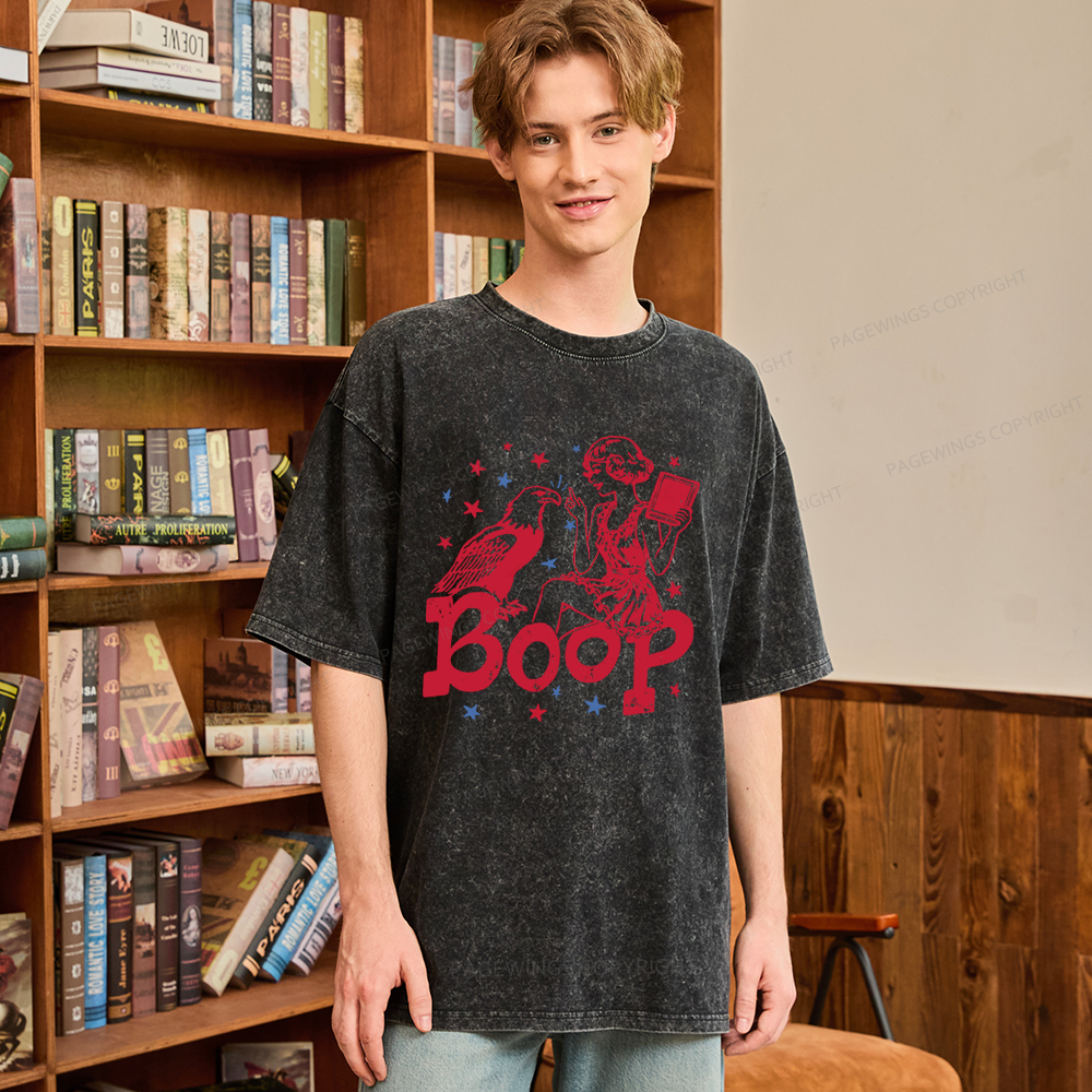 Pagewings Eagle Boop Unisex Washed T-shirt