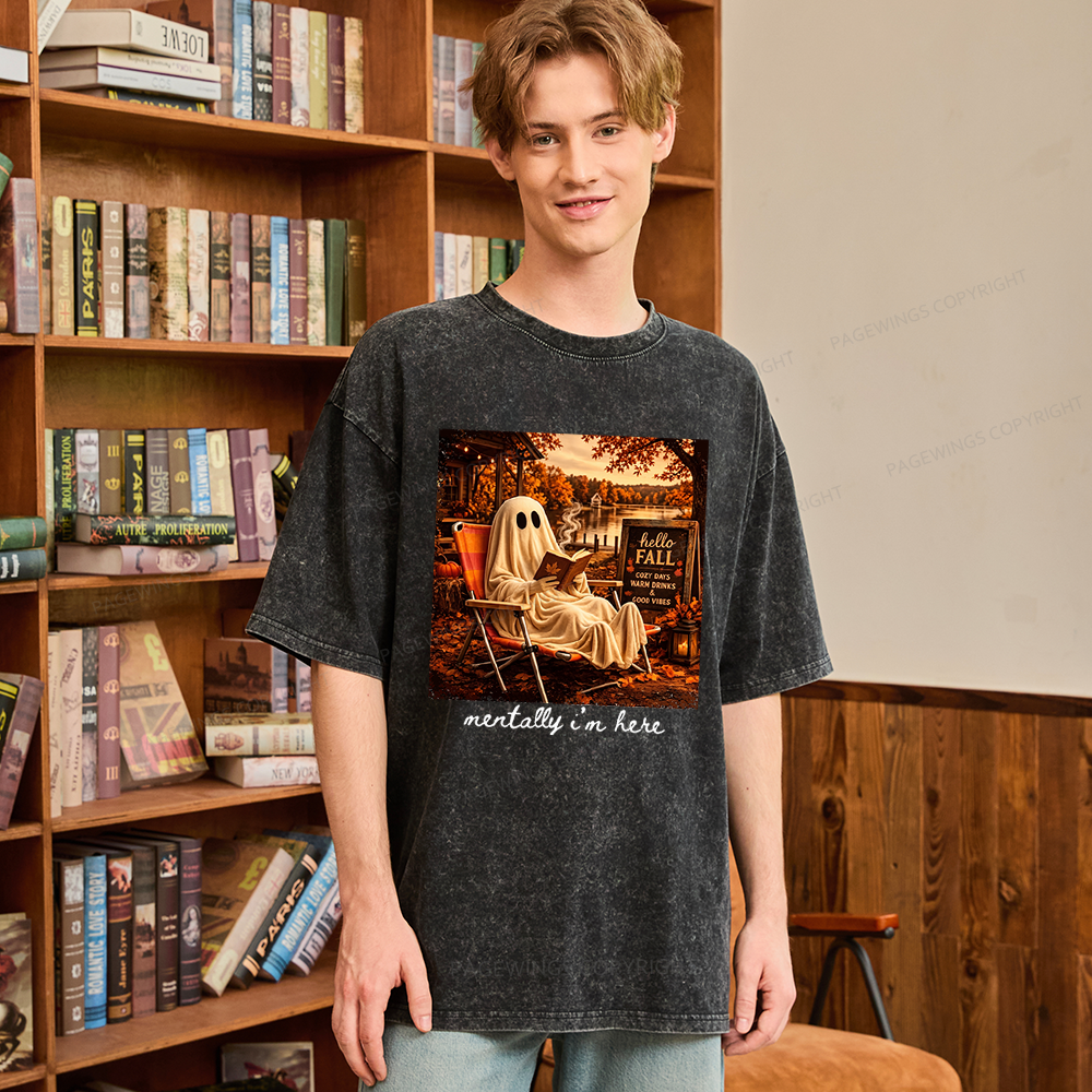Pagewings Summerween Unisex Washed T-shirt