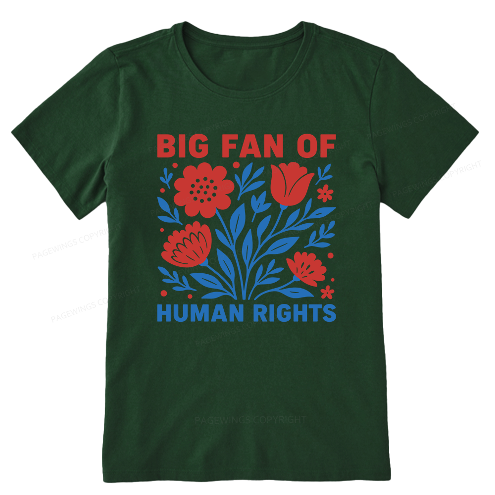 Pagewings Big Fan Of Human Rights Unisex Classic T-shirt