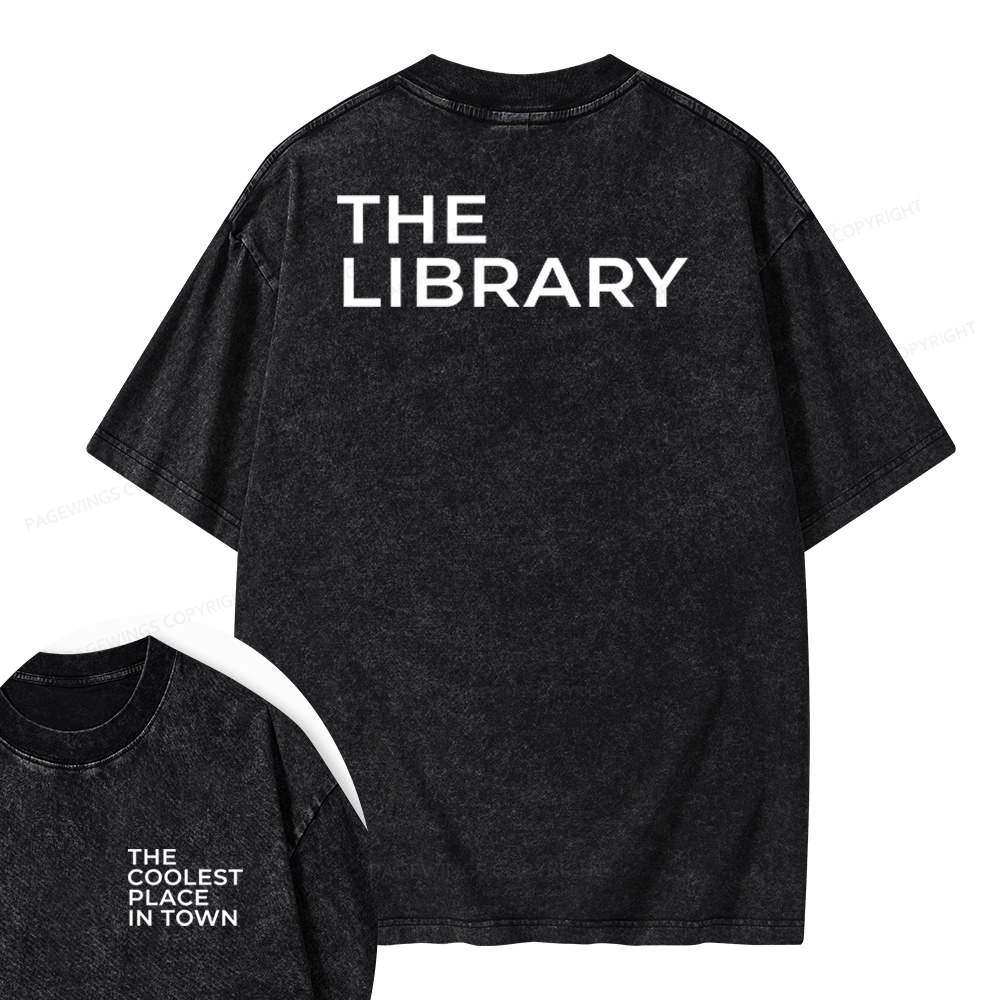 Pagewings The Coolest Place In Town Unisex Washed T-shirt
