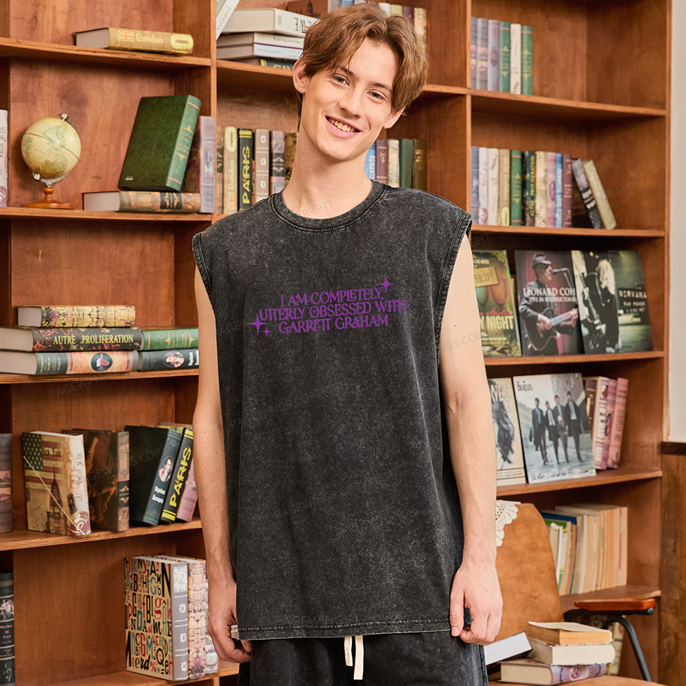 Pagewings Hockey Romace Unisex Washed Tank Top