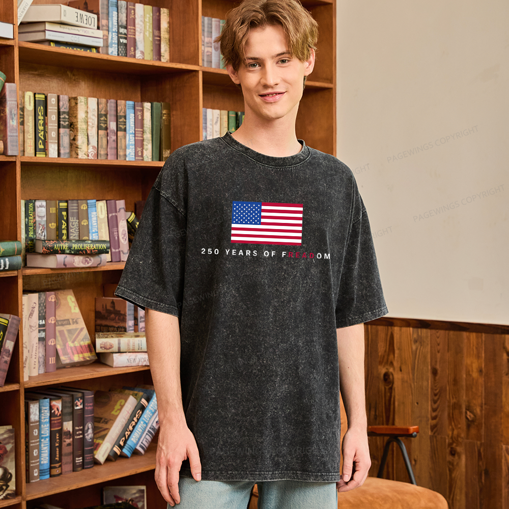 Pagewings Freadom Unisex Washed T-shirt