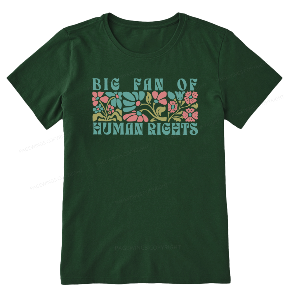 Pagewings Big Fan Of Human Rights Unisex Classic T-shirt