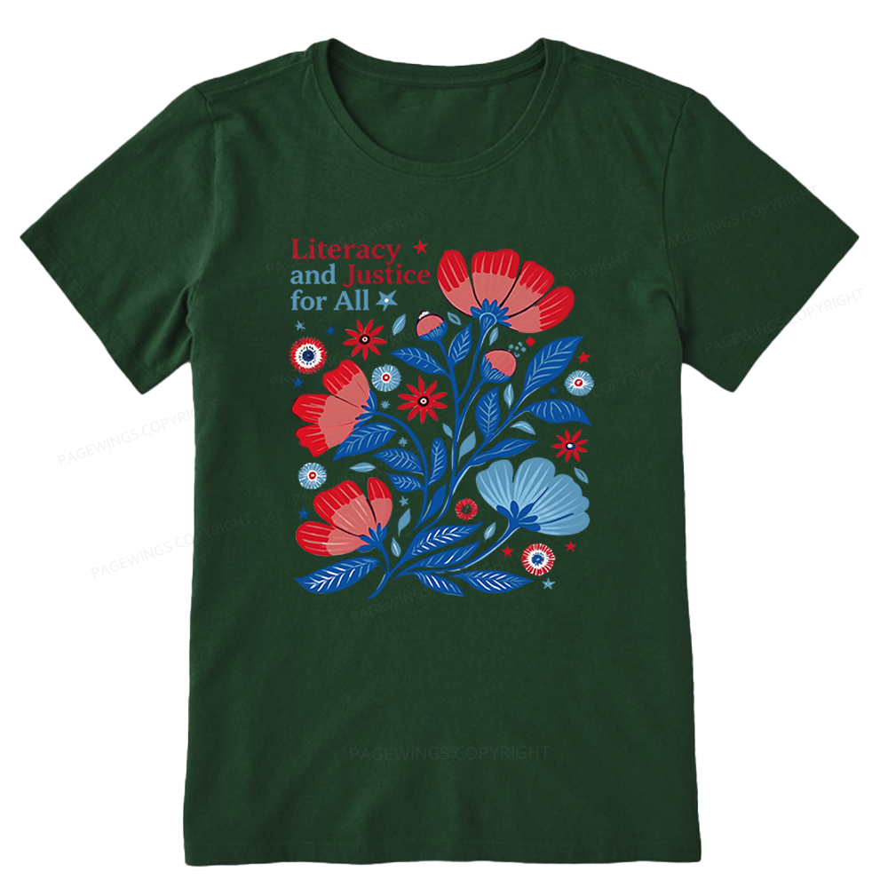 Pagewings Literacy and Justice for All Unisex Classic T-shirt