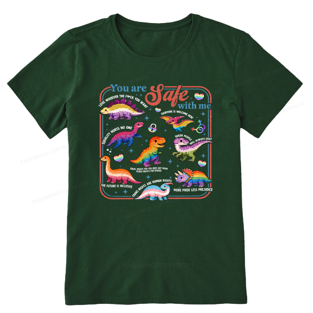 Pagewings You Are Safe With Me Unisex Classic T-shirt