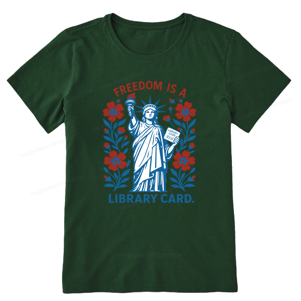 Pagewings Liberty is a Library Card Unisex Classic T-shirt