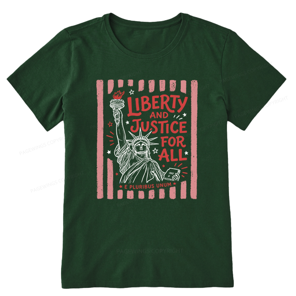 Pagewings Liberty And Justice For All Unisex Classic T-shirt