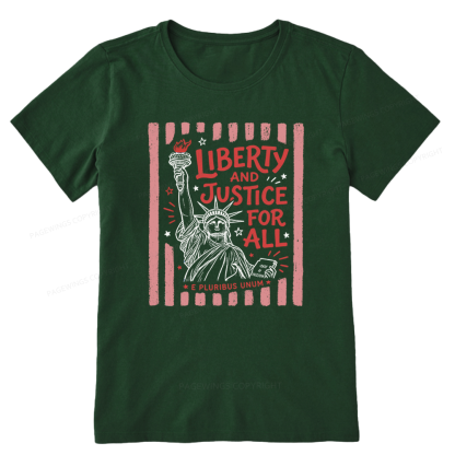 Pagewings Liberty And Justice For All Unisex Classic T-shirt
