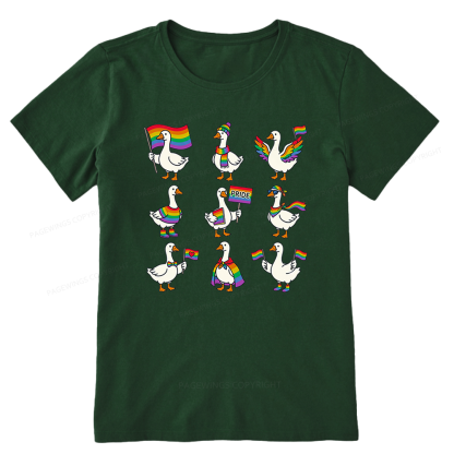 Pagewings Funny LGBTQ Goose Unisex Classic T-shirt
