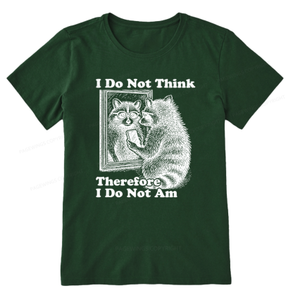 Pagewings I Do Not Think Therefore I Do Not Am Unisex Classic T-shirt
