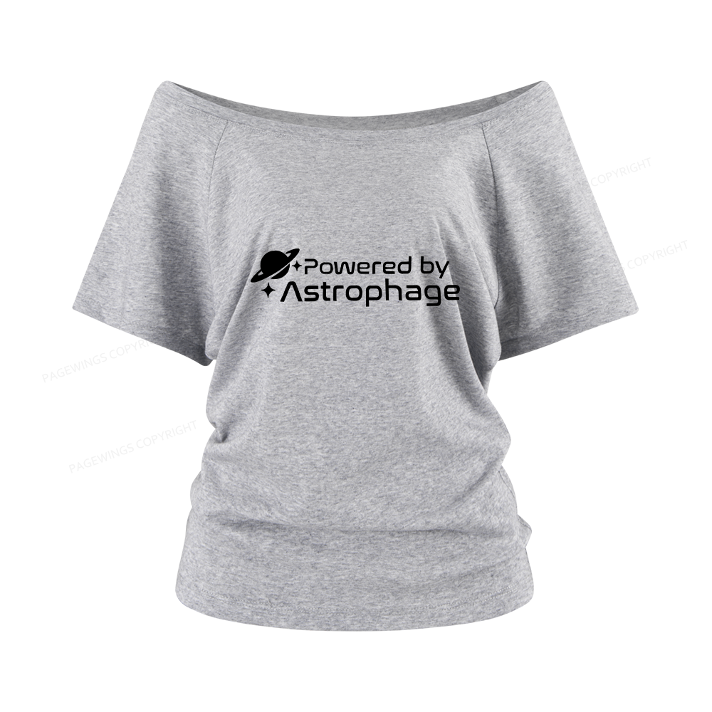 Pagewings Science Fiction Lover Women Off Shoulder T-shirts