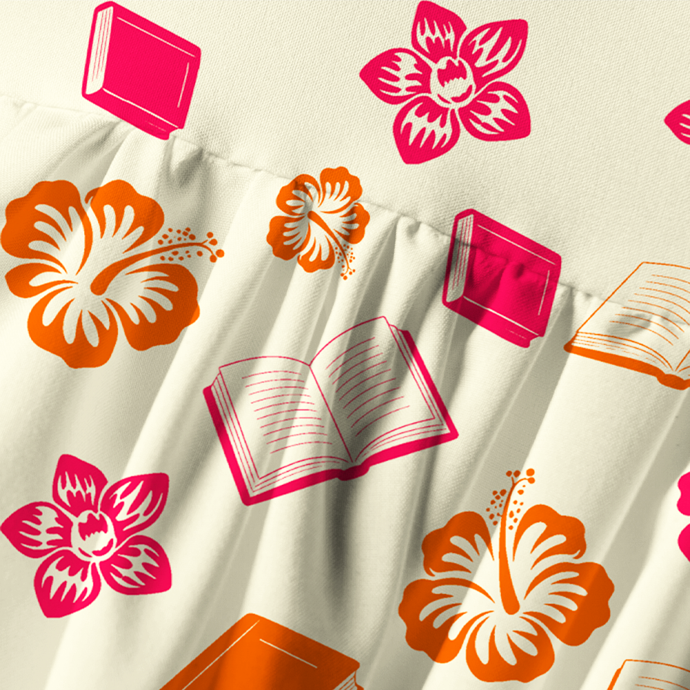 Pagewings Bookish Summer Printed Spaghetti Strap Midi Sundress