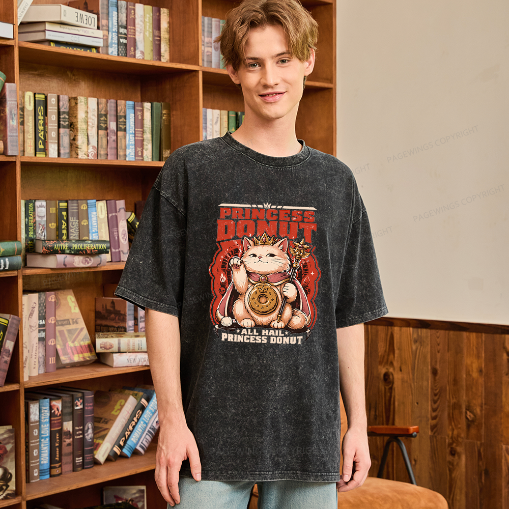 Pagewing Sci Fi Books Lover Unisex Washed T-shirt