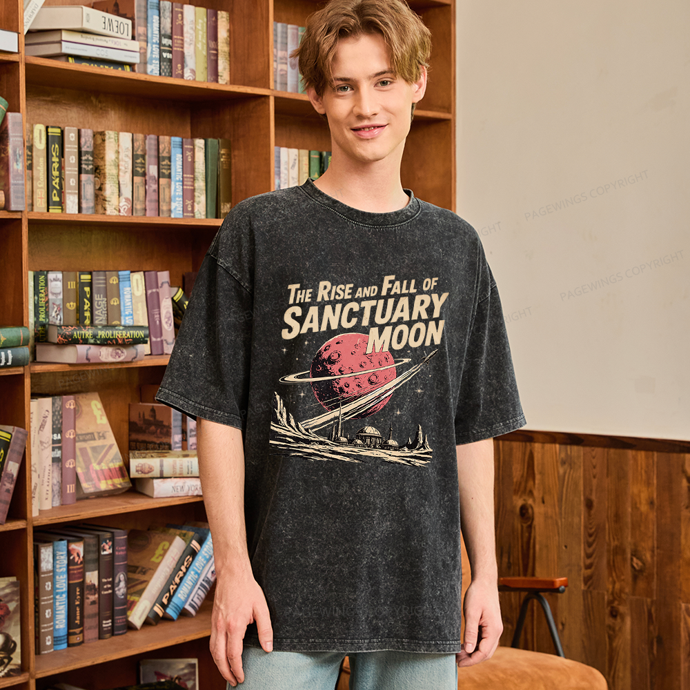 Pagewing Sanctuary Moon Unisex Washed T-shirt