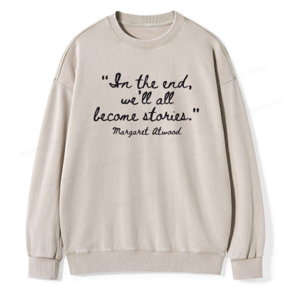 Pagewings Inspirational Quote16270 Read Unisex Washed Sweatshirt