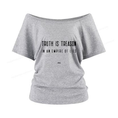 Pagewings Dystopian Book Lover 16415 Bookish Women Off Shoulder T-shirts