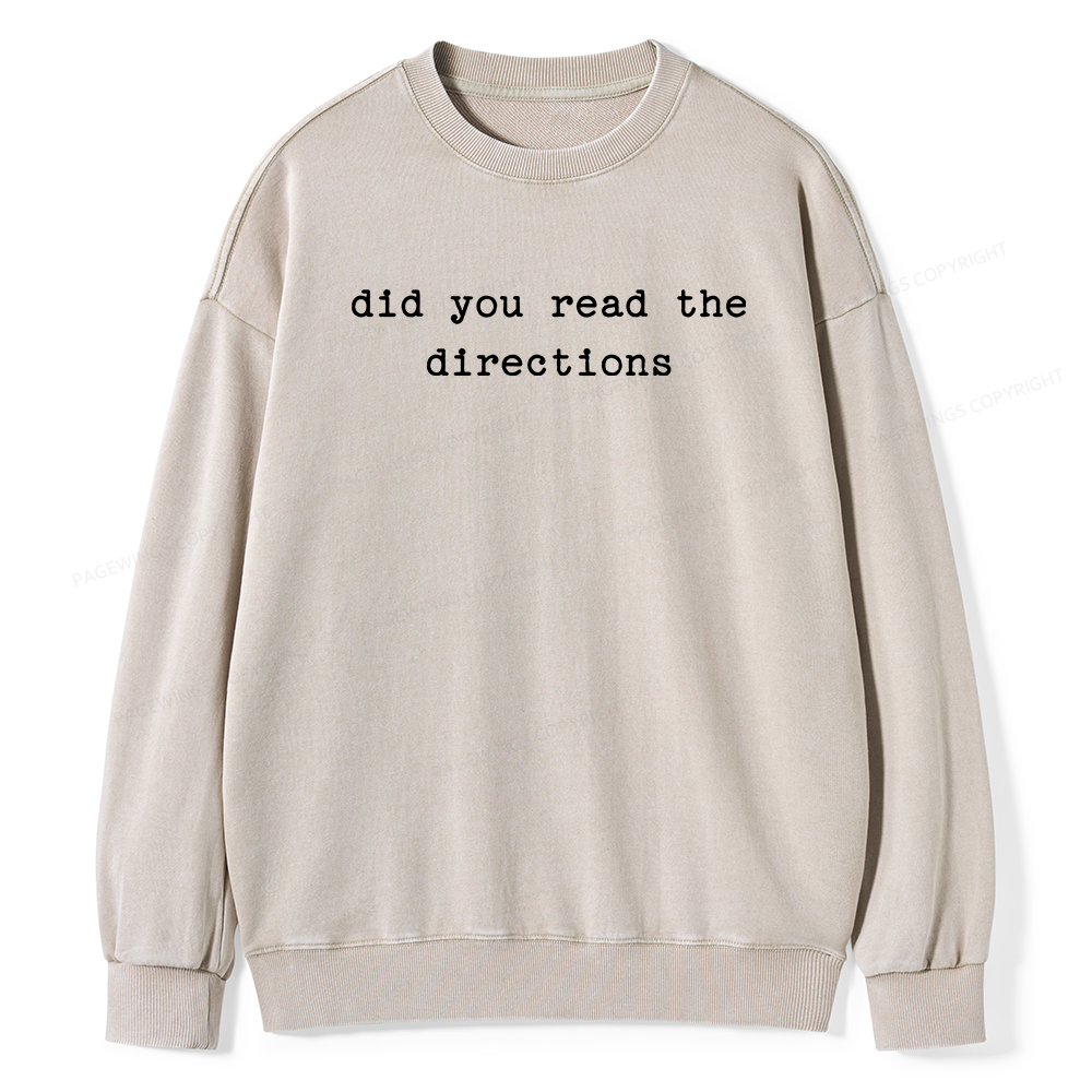 Pagewings Funny Teacher Unisex Washed Sweatshirt