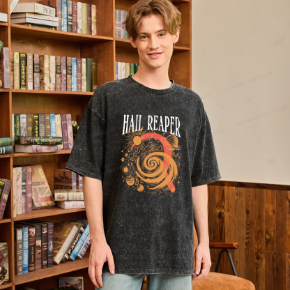 Pagewings Sci‑Fi Nerd Unisex Washed T-shirt