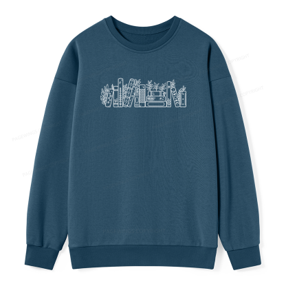 Pagewings No Such Thing As Too Many Books Unisex Classic Sweatshirt