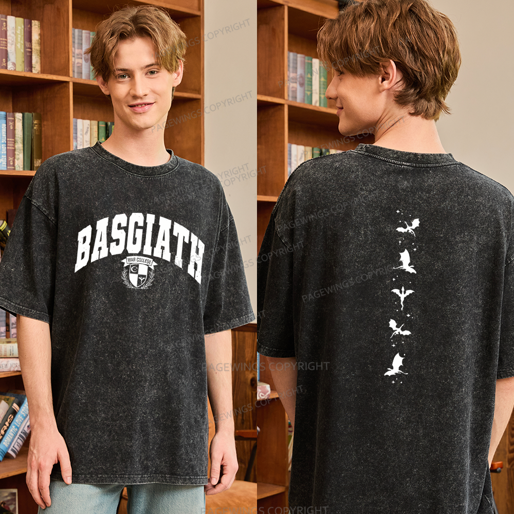 Pagewings Fantasy Bookish Unisex Washed T-shirt