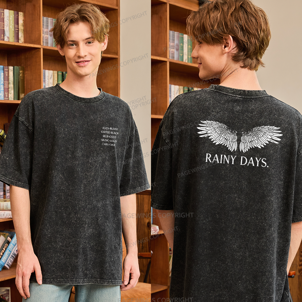 Pagewings Romance Literature Nerd Unisex Washed T-shirt