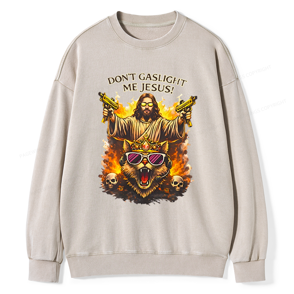 Pagewings Sci‑Fi Nerd Unisex Washed Sweatshirt