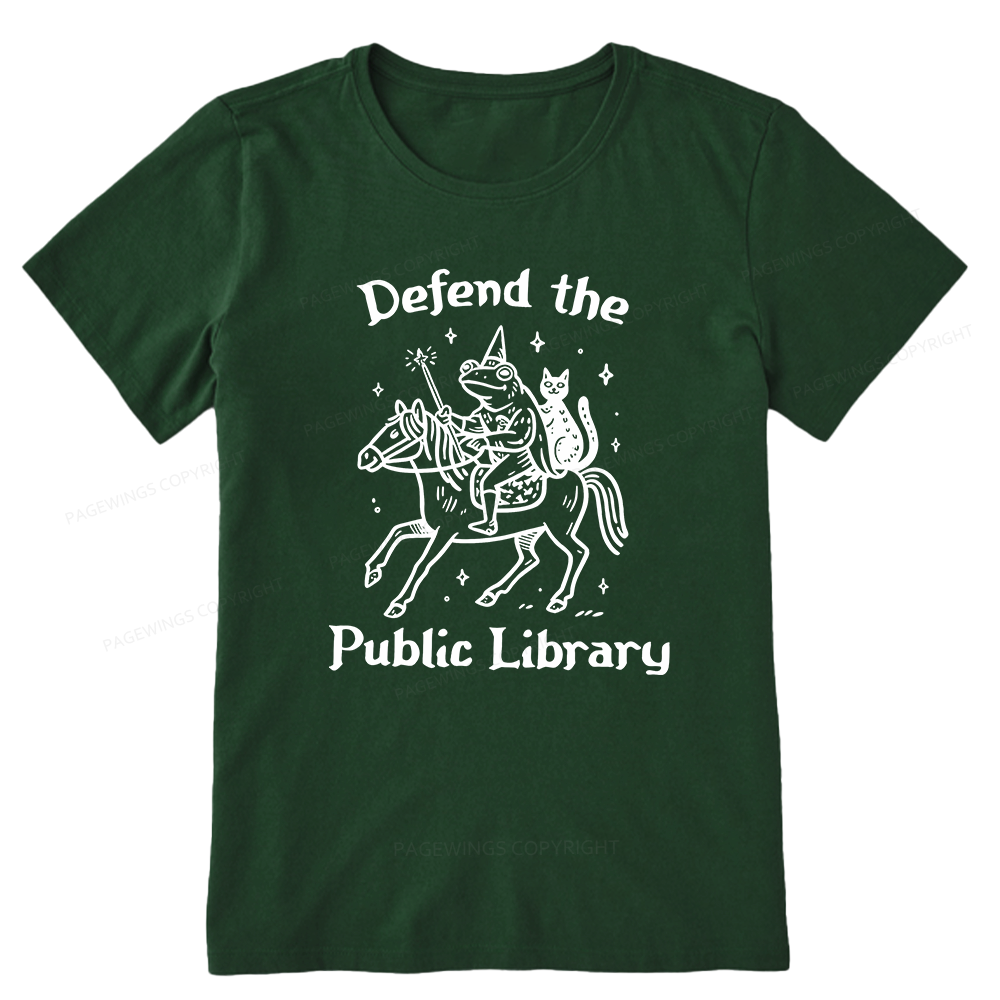 Pagewings Defend the Public Library Unisex Classic T-shirt