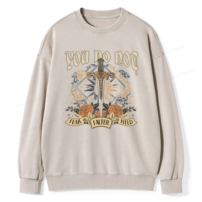Pagewings You Do Not Yield Unisex Washed Sweatshirt
