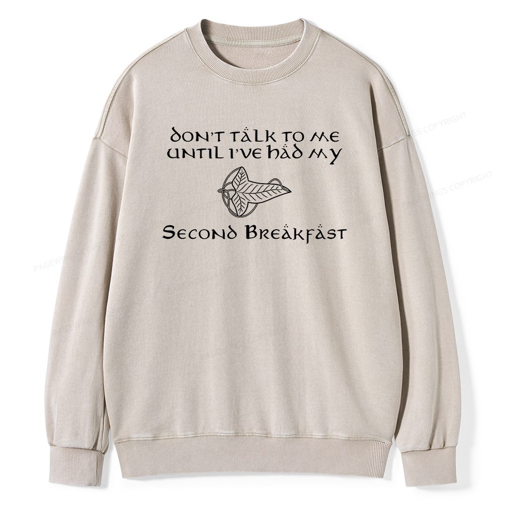Pagewings Don't Talk To Me Unisex Washed Sweatshirt