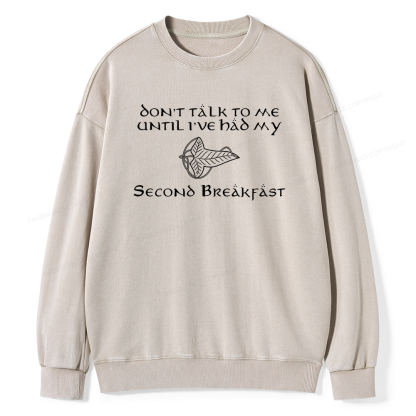 Pagewings Don't Talk To Me Unisex Washed Sweatshirt