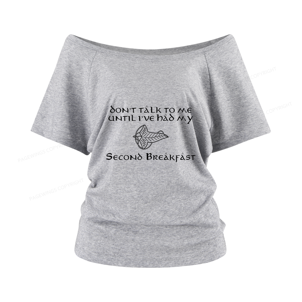 Pagewings Don't Talk To Me Women Off Shoulder T-shirts