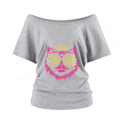 Pagewings This is an Outrage Women Off Shoulder T-shirts